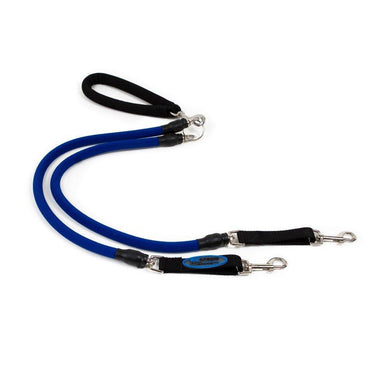 EZ Steps Stretch Dual Leash Medium - red